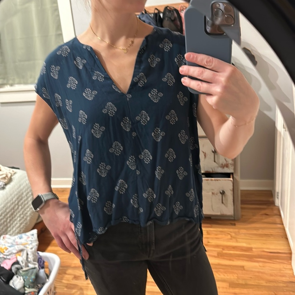Madewell Split Hem Tunic/Blouse